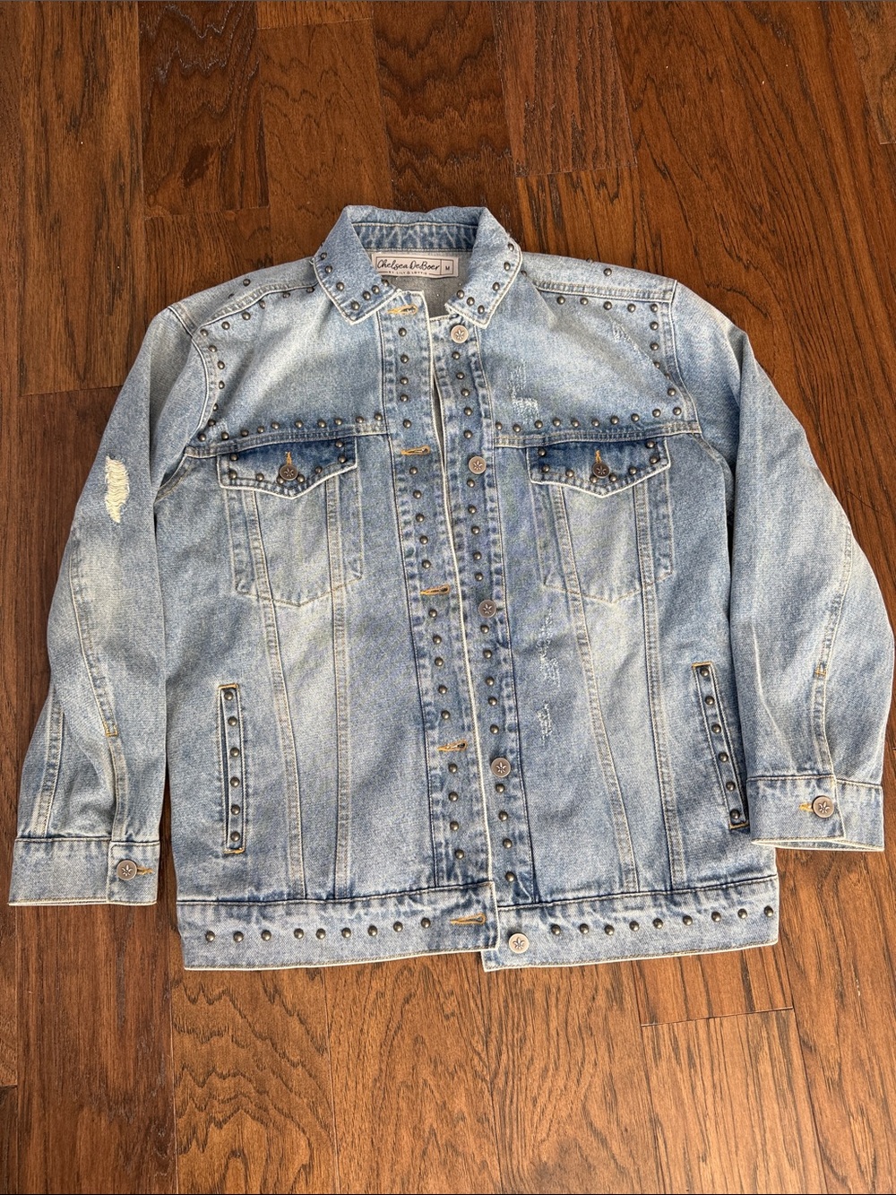 Women’s Lily & Lottie Chelsea DeBoer Studded Denim Jacket